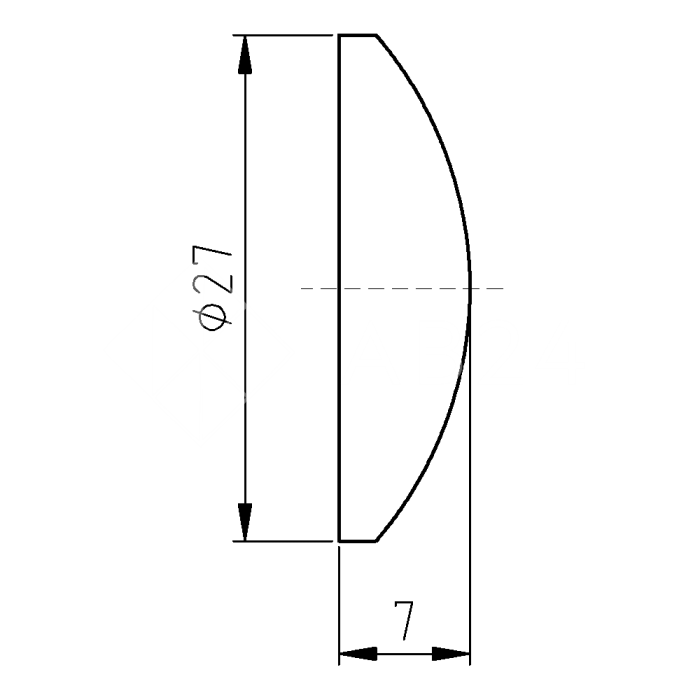 Демпфер резиновый FDA-93, 5 шт., самоклеящийся, черный