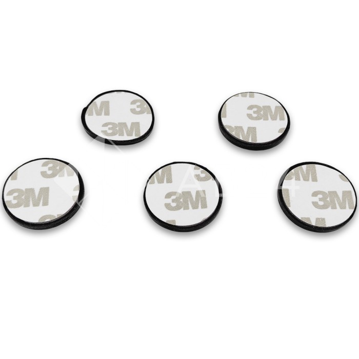 Демпфер резиновый FDA-93, 5 шт., самоклеящийся, черный