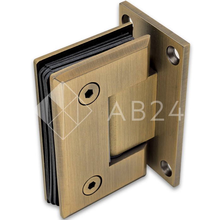 Петля Бета FDP-21 стена-стекло центр. крепление, нержавейка/бронза