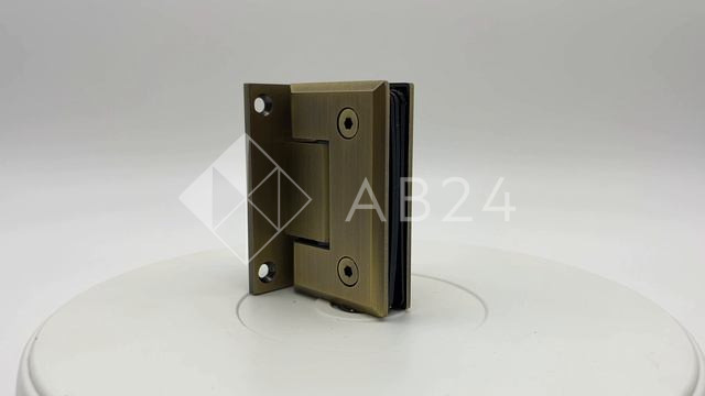 Петля Бета FDP-21 стена-стекло центр. крепление, нержавейка/бронза