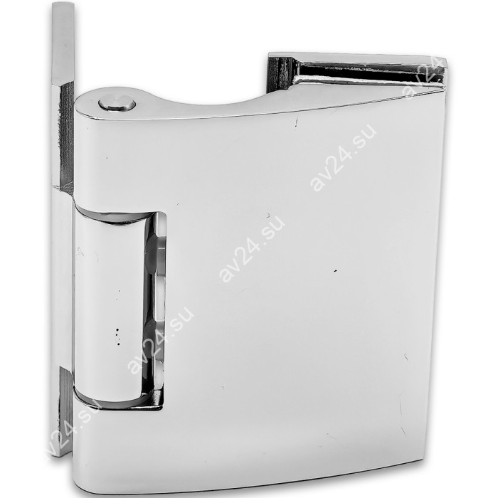 Петля Европа FDP-114 стена-стекло без крышек, цинк/хром