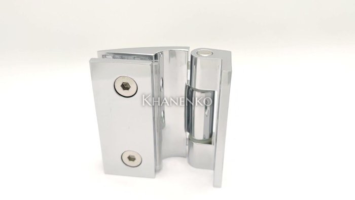 Петля Европа FDP-114 стена-стекло без крышек, цинк/хром