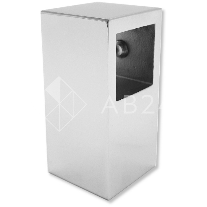 Соединитель FDC-56 трубы 15х15 сквозной Т-образный, нержавейка/полированный