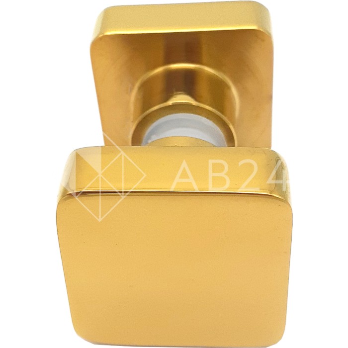 Ручка кноб FDR-30-DEF с дефектом квадратная, нержавейка/золото