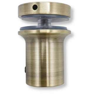 Крепление FDC-24 трубы 19 к стеклу, нержавейка/бронза