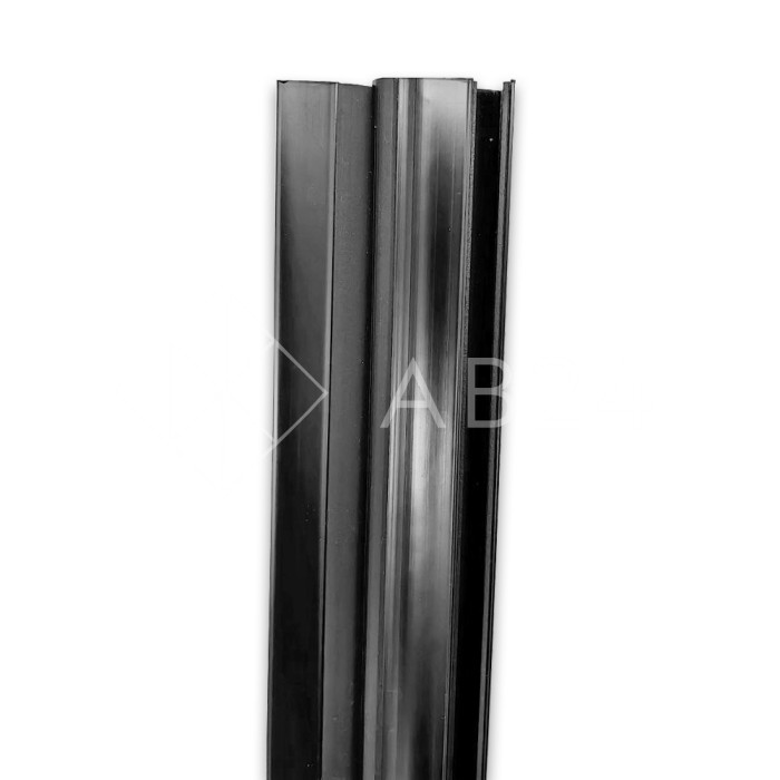 Уплотнитель магнитный ПРЕМИУМ для раздвижных дверей, черный 2.5 м под стекло 8 мм FDPP-516.8