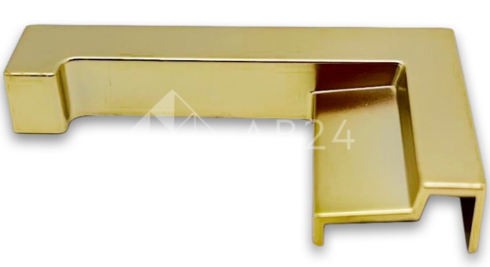 Заглушка угловая FDPA-431R Правая для порога, ПВХ/золото