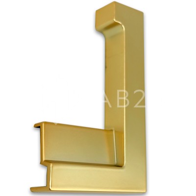 Заглушка угловая FDPA-431R Правая для порога, ПВХ/золото