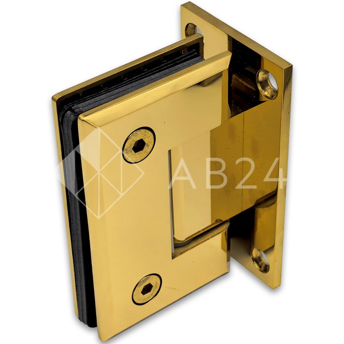 Петля Бета FDP-21 стена-стекло центр. крепление, нержавейка/золото