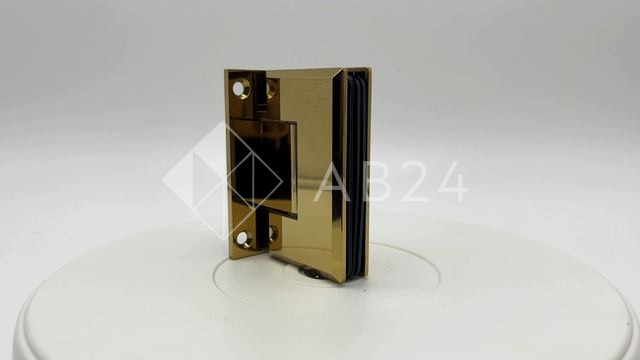 Петля Бета FDP-21 стена-стекло центр. крепление, нержавейка/золото