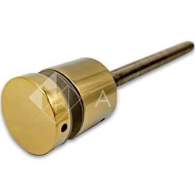 Стеклодержатель FKK-42, 10х30 мм O40 мм М10x1.5 для стекла, нержавейка/золото