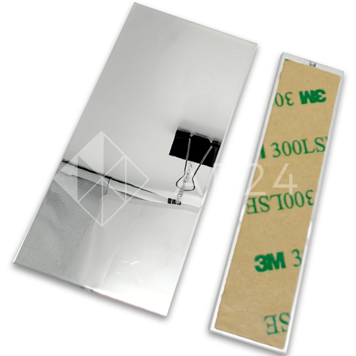 Петля Европа FDP-110 стена-стекло 90° с накладкой, латунь/хром