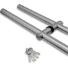Ручка FKR-213 для стеклянной двери 35x1125х1500х1 м с замком, нержавейка/матовый
