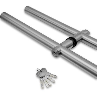 Ручка FKR-213 для стеклянной двери 35x1125х1500х1 м с замком, нержавейка/матовый