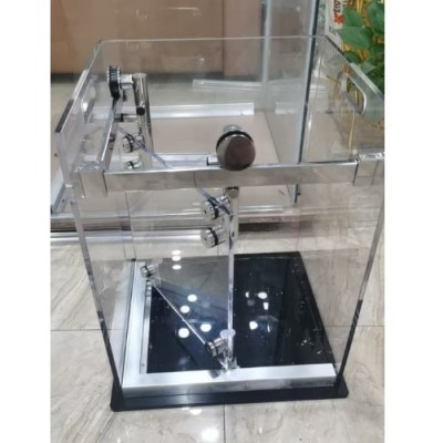 Комплект раздвижной системы Клио FDS-105 c двумя рельсами, для трубы 30х10, нержавейка/полированный