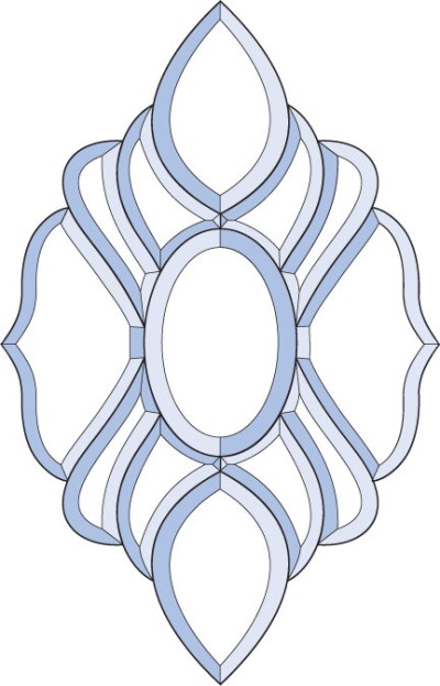 Бевелс AV288 (13 элементов) 294 х 457 мм