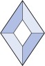 Бевелс AV381 ромб 51 х 76 мм