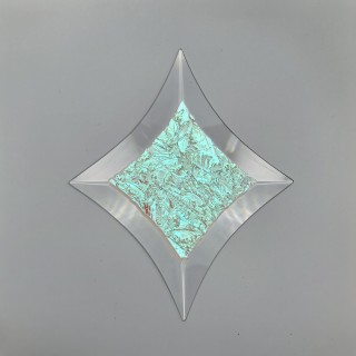 Бевелс AV155 дихроичная звезда 111 х 137 мм, красный мороз