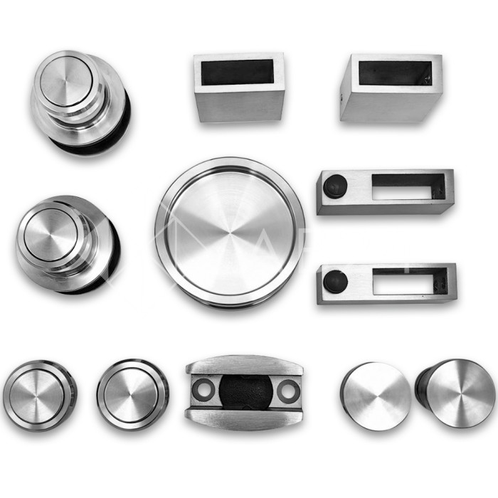 Раздвижная система Альфа α FDS-7 ПРЕМИУМ, нержавейка/матовый