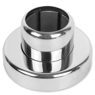 Фланец FOP-253 для трубы круглой Ø38.1 к стене Ø90 мм, нержавейка/полированный