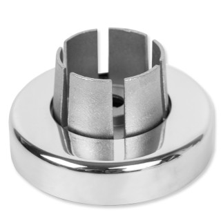 Фланец FOP-253 для трубы круглой Ø38.1 к стене Ø90 мм, нержавейка/полированный