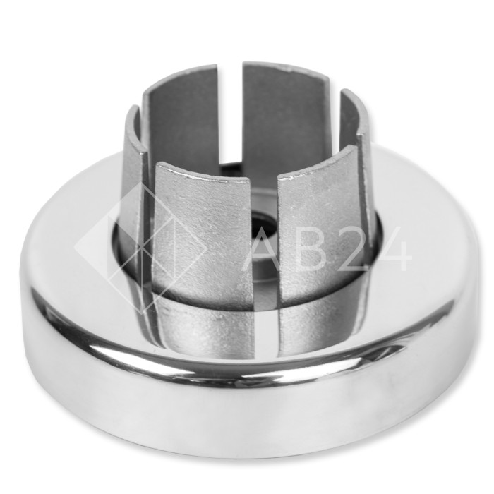 Фланец FOP-253 для трубы круглой Ø38.1 к стене Ø90 мм, нержавейка/полированный