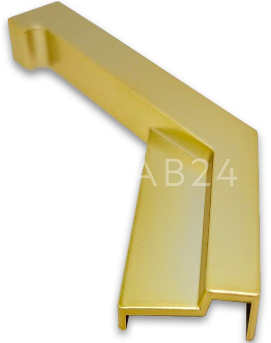 Заглушка угловая FDPA-432R, 135° Правая для порога, ПВХ/золото