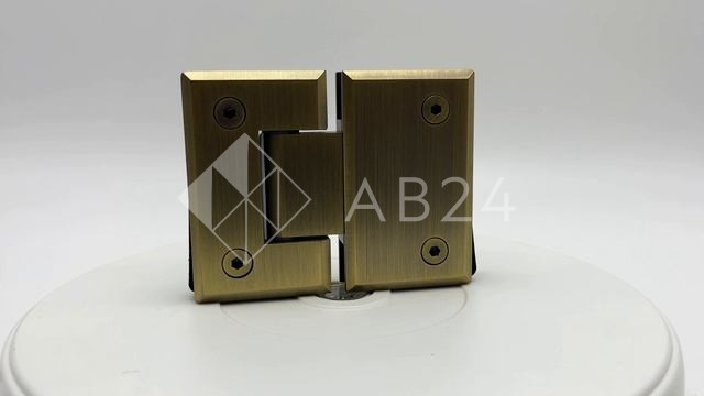 Петля Бета FDP-22 стекло-стекло 180°, нержавейка/бронза