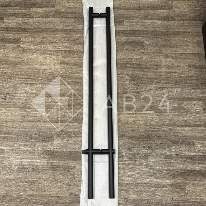 Ручка FKR-213 для стеклянной двери 35x1125х1500х1 м с замком, нержавейка/черный