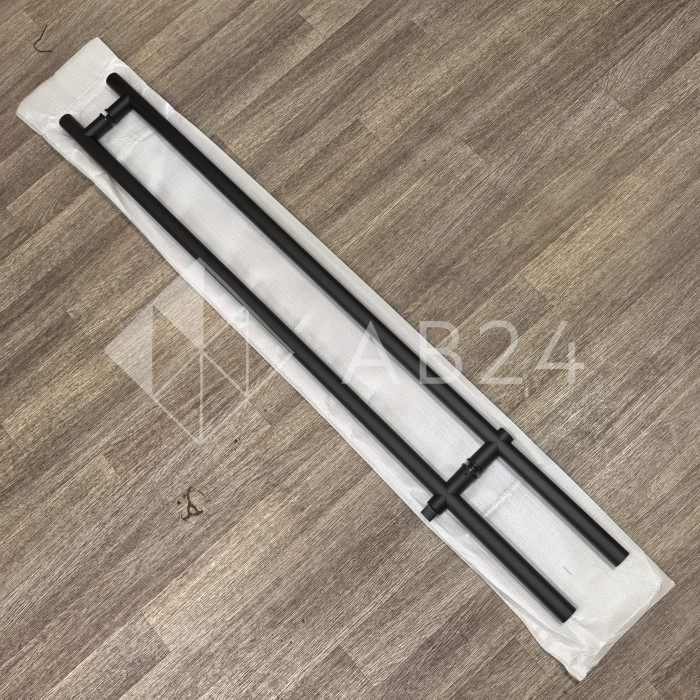 Ручка FKR-213 для стеклянной двери 35x1125х1500х1 м с замком, нержавейка/черный