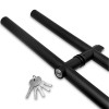 Ручка FKR-213 для стеклянной двери 35x1125х1500х1 м с замком, нержавейка/черный