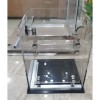 Комплект раздвижной системы Клио FDS-105 c двумя рельсами, для трубы 30х10, нержавейка/черный