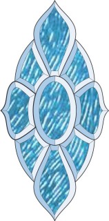 Бевелс AV200G (9 элементов) 223 х 455 мм