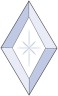 Бевелс AV289 ромб 76 х 127 мм