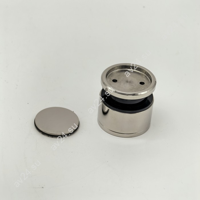 Точечное крепление FKK-32 с крышкой 19-26 мм без зенковки, O35 мм регулируемое для стекла 10-12 мм, нержавейка/полированный