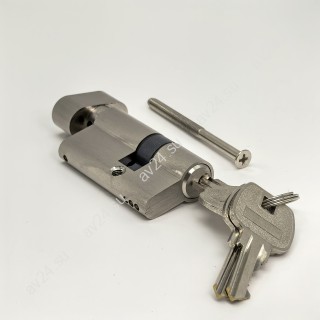 Личинка FMZA-35 для замка стеклянной двери FMZ-35, ключ/вертушка, латунь/матовый