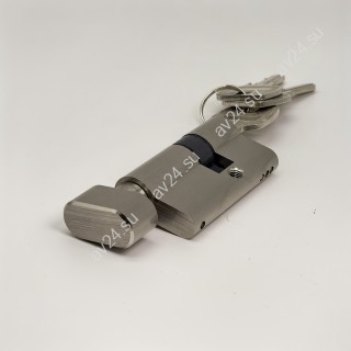 Личинка FMZA-35 для замка стеклянной двери FMZ-35, ключ/вертушка, латунь/матовый