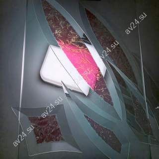 Бевелс AV166 дихроичный (7 элементов) 112 х 645 мм, красный мороз