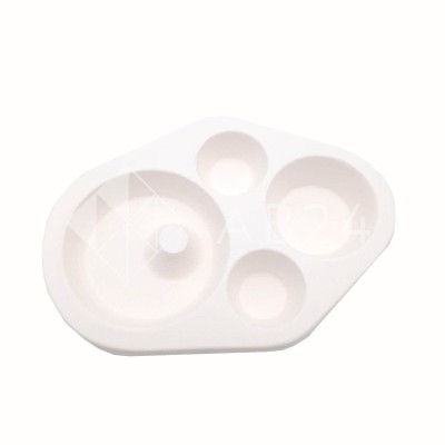 Форма для фьюзинга Круг с отверстием четырехместная (бижутерия) ВМ-К-04