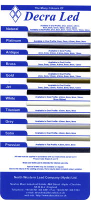 Свинцовая лента Decra Led Platinum 9 мм, 50 м (серебряного цвета, глянцевая)