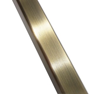 Труба FDT-552, 15х15х1.5 мм 2 м, нержавейка/бронза