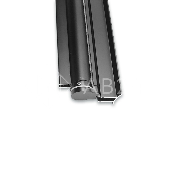 Петля Ника FDP-300 сплошная стена-стекло, высота 1500 мм, алюминий/черный