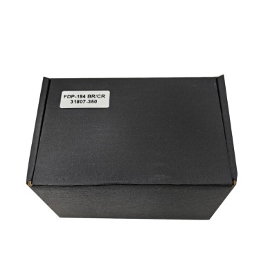 Петля Аврора FDP-184 стекло-стекло 90° с крышками, латунь/хром