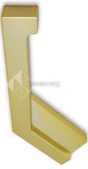 Заглушка угловая FDPA-432L 135° Левая для порога, ПВХ/золото
