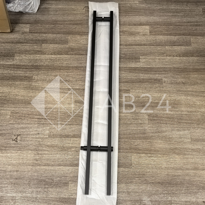 Ручка FKR-214 для стеклянной двери 25х38х1125x1500ммх1 мм с замком, нержавейка/черный