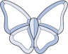 Бевелс AV119 Бабочка (5 элементов) 158 х 127 мм