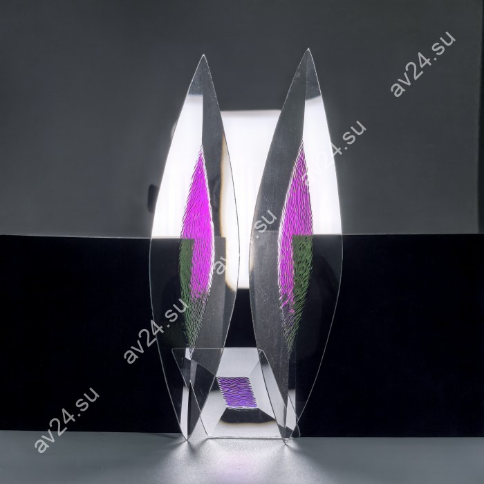 Бевелс AV305 дихроичный (3 элемента) 43 х 394 мм красная шиншилла