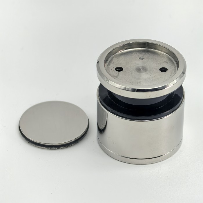 Точечное крепление FKK-33 с крышкой 22-32мм без зенковки, O35 мм, регулируемое для стекла 10-12 мм, нержавейка/полированный