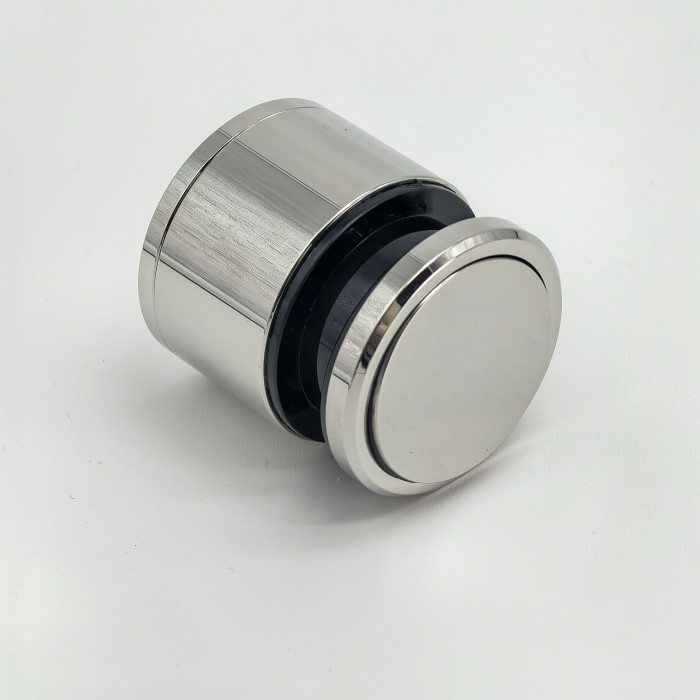 Точечное крепление FKK-33 с крышкой 22-32мм без зенковки, O35 мм, регулируемое для стекла 10-12 мм, нержавейка/полированный