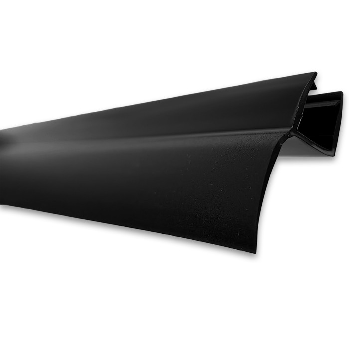 Уплотнитель FDPP-440.8 ПРЕМИУМ Ц-образный черный 2.2 м, ус 10 мм под стекло 8 мм